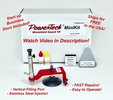 PowerTech MiniKit Auto Glass Windshield Windscreen Rock Chip Resin Repair Kit