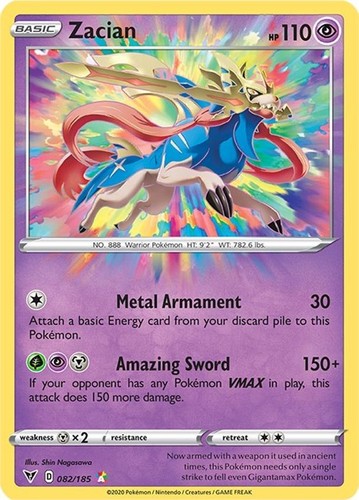 Zacian 082 185 pokemon - -, 082/185