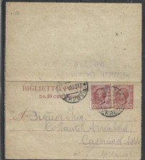 1918 10c biglietto postale - 1918, su
