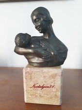 Scultura donna con bambino - scultura, bambino"