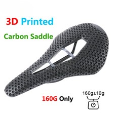 Sella bici mtb strada carbonio stampata 3D 143mm ultraleggera cuscino traspirante 