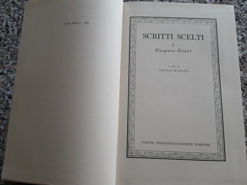 Scritti scelti gasparo - scritti, di