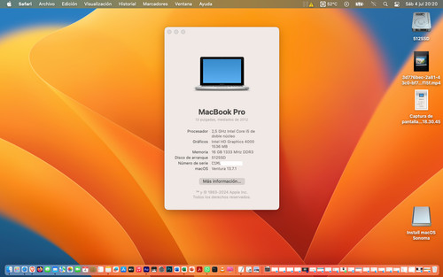 Macbook pro 2012 16gb - pro,