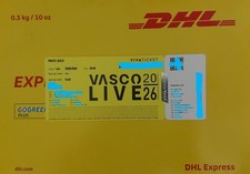 Vasco rossi biglietto prato - rossi,
