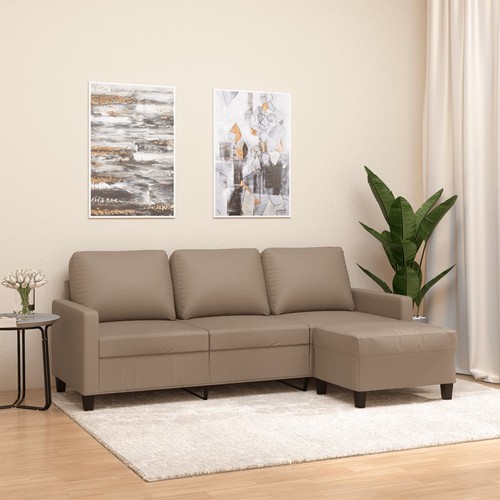Seater sofa with footstool - sofa,