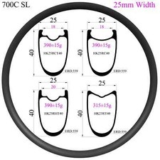 Cerchio carbonio 700C strada