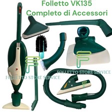 FOLLETTO VORWERK FOLLETTO VK 135 COMPLETO PICCHIO TUBO BATTITAPPETO ACCESSORI