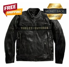 Giacca Moto Harley Uomo Nera