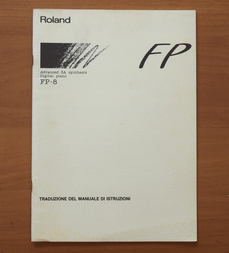 Roland manuale di - fp-8,