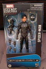 HASBRO MARVEL LEGENDS SPIDER-MAN 3 BLACK SUIT ACTION FIGURE SLIGHTLY DAMAGED BOX