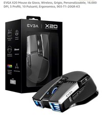 EVGA X20 Mouse Wireless Grigio