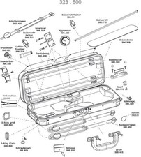 Viola - Astuccio Doppio Per Violino/viola Liuteria Maestro - Fodero Di Ricamb...