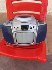 Televisore Portatile Bianco e Nero Majestic TV-2019 con Radio TV Nuova Mai Usata
