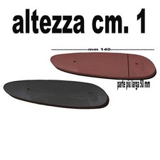 calciolo in gomma per fucile caccia tiro nero e marrone ammortizzato cm. 1