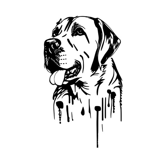 Adesivo auto xxl - auto, labrador