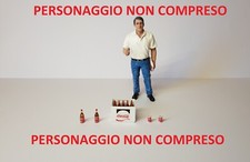 Accessori Diorama 1:18 Garage Officina, Cassetta Coca Cola con Bottiglie 1:18