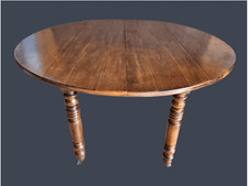 TAVOLO CON ALETTE IN NOCE ALLUNGABILE LUIGI FILIPPO EPOCA XIX SECOLO RESTAURATO