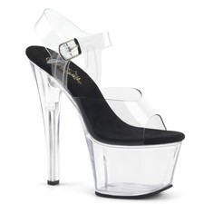 7" Clear Black Sole Platform
