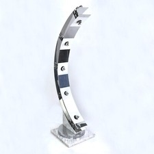 Lampada da terra cromata