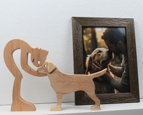 Statuina legno uomo - in,