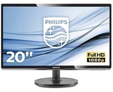 PHILIPS 200V4L MONITOR 20" DVI VGA SCHERMO PANNELLO DISPLAY LCD CASSA POS DVR.