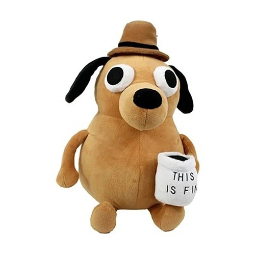 Peluche cane con - , caffè