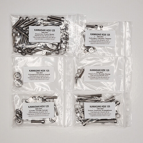 Kawasaki kdx 125 - 125, kit