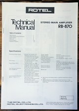 Rotel RB-870 Amplificatore