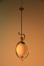 Lampadario Art Decò in egno