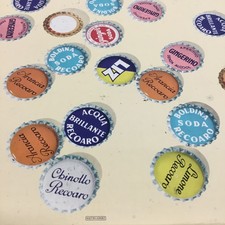 CORONE SU VASSOIO PUBBLICITÀ RECOARO ANNI 60 METALGRAF LATTA SERIGRAFATA VINTAGE