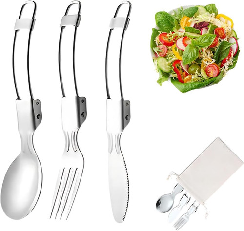 3pcs posate campeggio - da,