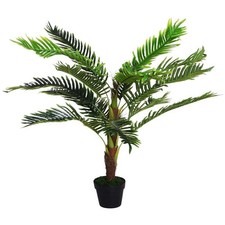 PIANTA ARTIFICIALE PALMA CYCAS 123CM PER INTERNI/ESTERNI CON VASO INCLUSO