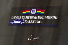 VETROFANIA SPECULARE celebrativa LANCIA CAMPIONE DEL MONDO RALLY 1983 (037)