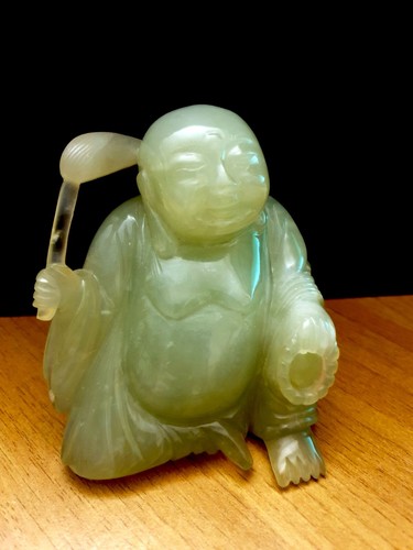 Buddha giada verde 534 g - giada,