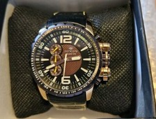 Orologio PRYNGEPS CR 555 da uomo Pilota cronografo Cinturino In Pelle