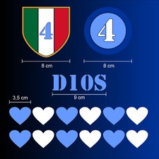 15 adesivi scudetto napoli