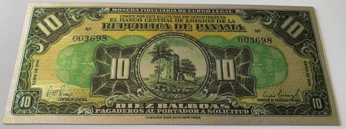 Panama balboas 1941 - panama, 10