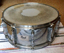 RULLANTE PEARL 14" X 6,5 VINTAGE SNARE CHROME TRANSITION ANNI 80 RARO