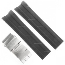 Longines Cinturino Caucciù Nero 21/19 FDA Hydroconquest L3.742.4, L3.642.4, L3.6