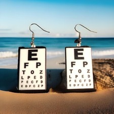 Eye Chart Earrings - Doctor