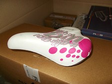 Sella bianco rosa per bici - sella, da