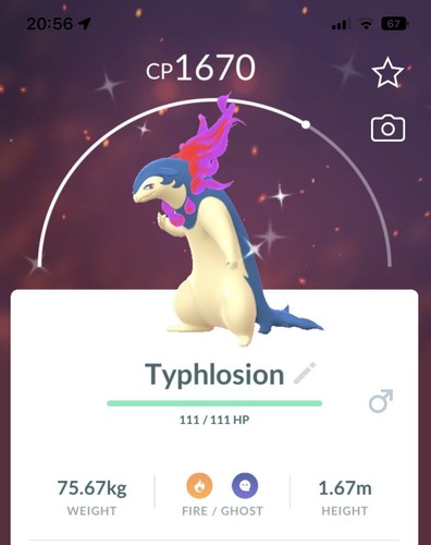 Shiny hisuian typhlosion - hisuian,