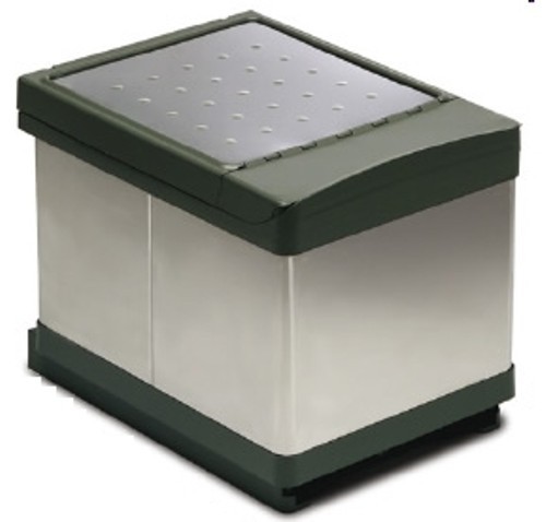 Pattumiera inox estraibile con - pattumiera,