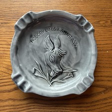 A nessuno piace un culo intelligente posacenere ceramica piatto decorativo fatto a mano