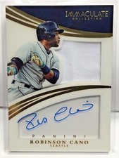 Robinson Cano 2015 Immaculate Shadowbox Signatures GU Jersey Autograph Auto /15