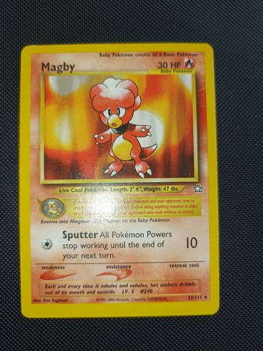 Lotto carte pokemon magby - carte,