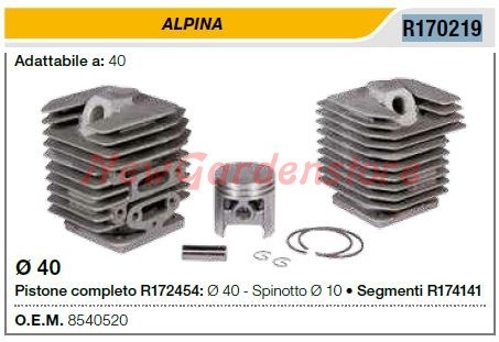 Pistone cilindro motosega - , 40