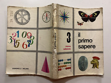 vintage LIBRO SCUOLA ELEMENTARE SUSSIDIARIO ILLUSTRATO PRIMO SAPERE 1966 TERZA