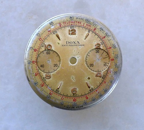 Original doxa chronograph dial - doxa,