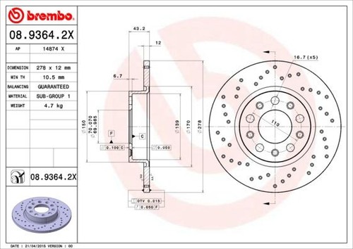 Coppia dischi freno brembo - coppia,